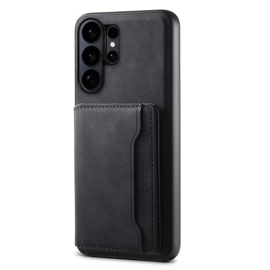 Denior D13 Retro Texture Leather MagSafe Card Bag Phone Case, For Samsung Galaxy S26 Ultra 5G, For Samsung Galaxy S24 Ultra 5G, For Samsung Galaxy S24+ 5G, For Samsung Galaxy S24 5G, For Samsung Galaxy S23 FE 5G, For Samsung Galaxy S23 Ultra 5G