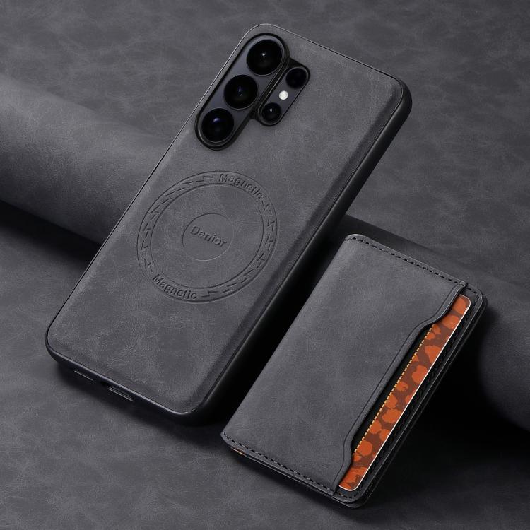 Denior D13 Retro Texture Leather MagSafe Card Bag Phone Case, For Samsung Galaxy S26 Ultra 5G, For Samsung Galaxy S24 Ultra 5G, For Samsung Galaxy S24+ 5G, For Samsung Galaxy S24 5G, For Samsung Galaxy S23 FE 5G, For Samsung Galaxy S23 Ultra 5G        ...