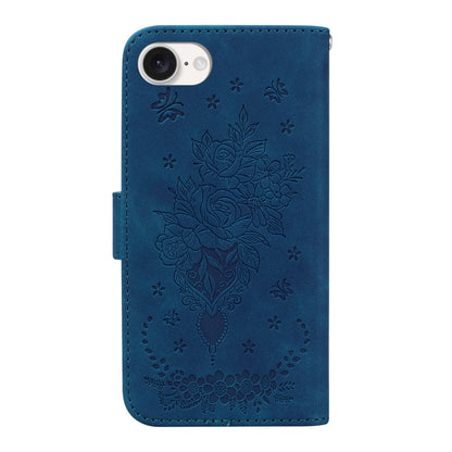 Butterfly Rose Embossed Leather Phone Case