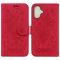 Butterfly Rose Embossed Leather Phone Case, For iPhone 16