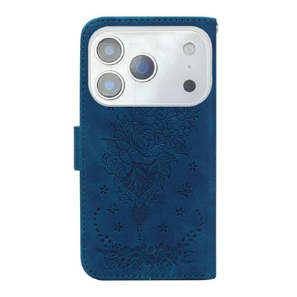 Butterfly Rose Embossed Leather Phone Case