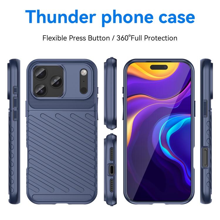 Thunderbolt Shockproof Soft TPU Phone Case, For iPhone 17 Pro Max, For iPhone 17, For iPhone 16e, For iPhone 16 Pro Max, For iPhone 16 Pro, For iPhone 16 Plus, For iPhone 16