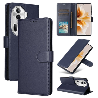 3-Card Slots Multifunctional Leather Phone Case, For OPPO Reno12 5G Global, For OPPO A3 Pro 5G Global, For OPPO Reno11 5G Global, For OPPO Reno11 Pro 5G Global
