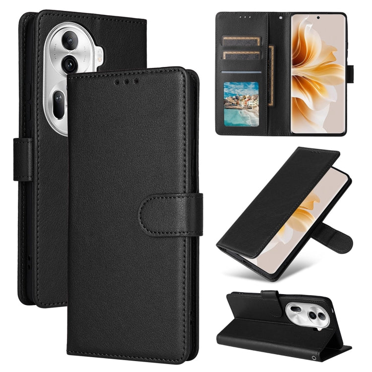 3-Card Slots Multifunctional Leather Phone Case, For OPPO Reno12 5G Global, For OPPO A3 Pro 5G Global, For OPPO Reno11 5G Global, For OPPO Reno11 Pro 5G Global