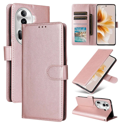 3-Card Slots Multifunctional Leather Phone Case, For OPPO Reno12 5G Global, For OPPO A3 Pro 5G Global, For OPPO Reno11 5G Global, For OPPO Reno11 Pro 5G Global