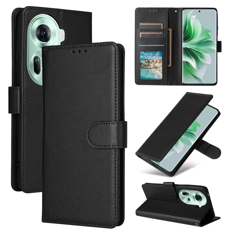 3-Card Slots Multifunctional Leather Phone Case, For OPPO Reno12 5G Global, For OPPO A3 Pro 5G Global, For OPPO Reno11 5G Global, For OPPO Reno11 Pro 5G Global