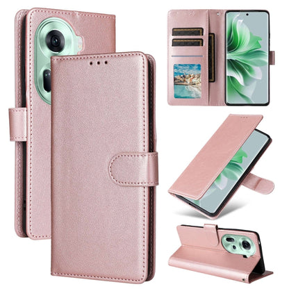 3-Card Slots Multifunctional Leather Phone Case, For OPPO Reno12 5G Global, For OPPO A3 Pro 5G Global, For OPPO Reno11 5G Global, For OPPO Reno11 Pro 5G Global