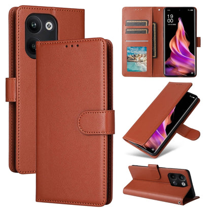 3-Card Slots Multifunctional Leather Phone Case, For OPPO Reno11 5G Global, For OPPO Reno11 Pro 5G Global, For OPPO Find X8 Pro, For OPPO Reno9 /9 Pro 5G