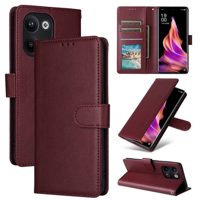 3-Card Slots Multifunctional Leather Phone Case, For OPPO Reno11 5G Global, For OPPO Reno11 Pro 5G Global, For OPPO Find X8 Pro, For OPPO Reno9 /9 Pro 5G