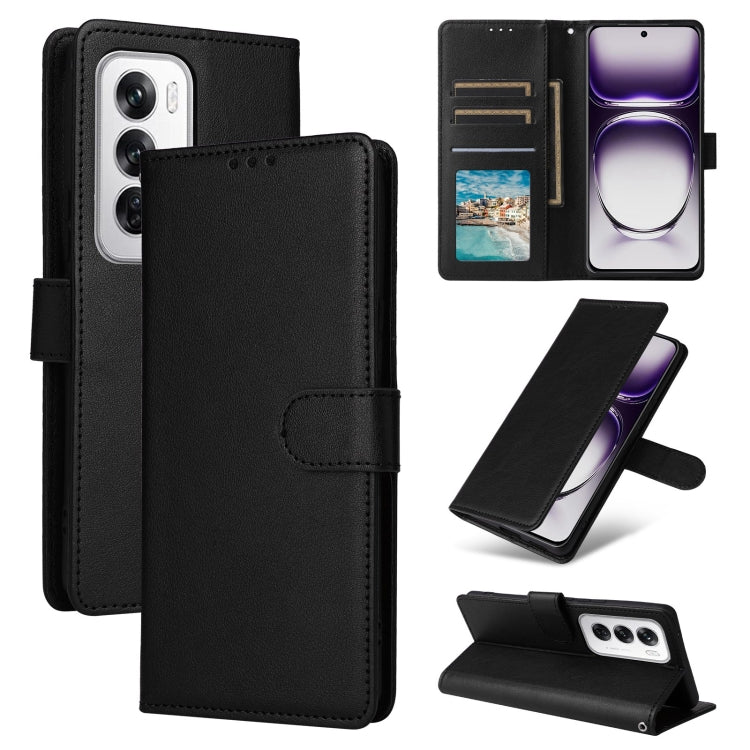 3-Card Slots Multifunctional Leather Phone Case, For OPPO Reno12 F 4G / 5G, For OPPO Reno12 Pro 5G Global, For OPPO Reno12 5G Global, For OPPO A3 Pro 5G Global