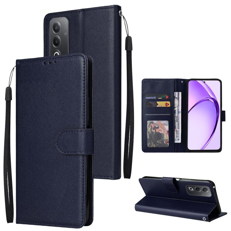 3-Card Slots Multifunctional Leather Phone Case, For OPPO Reno12 5G Global, For OPPO A3 Pro 5G Global, For OPPO Reno11 5G Global, For OPPO Reno11 Pro 5G Global