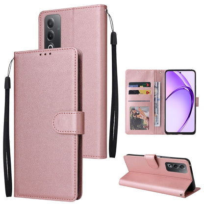 3-Card Slots Multifunctional Leather Phone Case, For OPPO Reno12 5G Global, For OPPO A3 Pro 5G Global, For OPPO Reno11 5G Global, For OPPO Reno11 Pro 5G Global