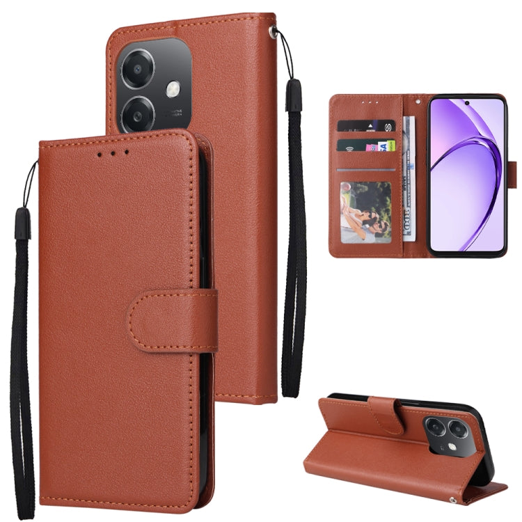 3-Card Slots Multifunctional Leather Phone Case, For OPPO Find X8, For OPPO A3 4G / 5G Global, For OPPO Reno12 F 4G / 5G, For OPPO Reno12 Pro 5G Global