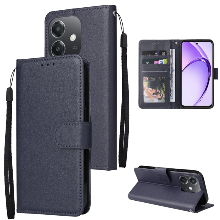 3-Card Slots Multifunctional Leather Phone Case, For OPPO Find X8, For OPPO A3 4G / 5G Global, For OPPO Reno12 F 4G / 5G, For OPPO Reno12 Pro 5G Global