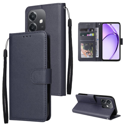3-Card Slots Multifunctional Leather Phone Case, For OPPO Find X8, For OPPO A3 4G / 5G Global, For OPPO Reno12 F 4G / 5G, For OPPO Reno12 Pro 5G Global