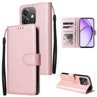 3-Card Slots Multifunctional Leather Phone Case, For OPPO Find X8, For OPPO A3 4G / 5G Global, For OPPO Reno12 F 4G / 5G, For OPPO Reno12 Pro 5G Global