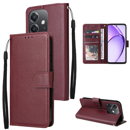 3-Card Slots Multifunctional Leather Phone Case, For OPPO Find X8, For OPPO A3 4G / 5G Global, For OPPO Reno12 F 4G / 5G, For OPPO Reno12 Pro 5G Global