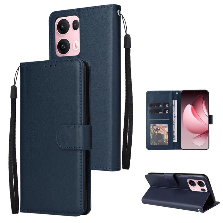 3-Card Slots Multifunctional Leather Phone Case, For OPPO Reno14 Pro 5G Global, For OPPO Reno14 5G Global, For OPPO A5 Pro 4G / 5G Global, For OPPO Reno13 Pro 5G Global