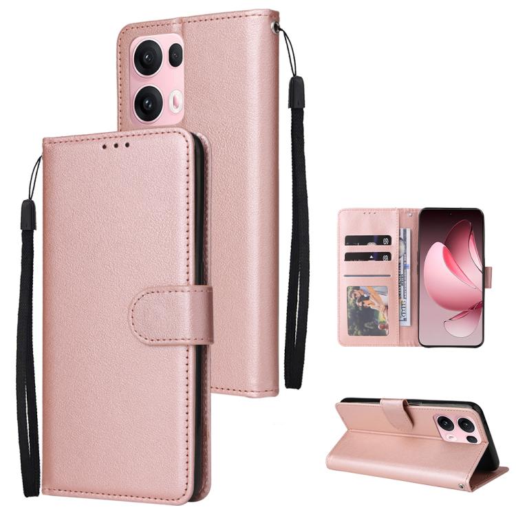 3-Card Slots Multifunctional Leather Phone Case, For OPPO A5 Pro 4G / 5G Global, For OPPO Reno13 Pro 5G Global, For OPPO Reno13 5G Global, For OPPO Reno13 F 4G / 5G