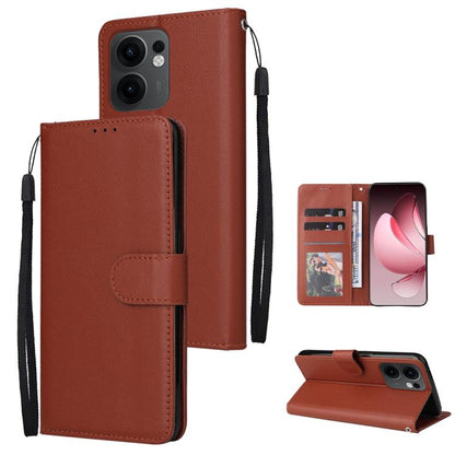 3-Card Slots Multifunctional Leather Phone Case, For OPPO A5 Pro 4G / 5G Global, For OPPO Reno13 Pro 5G Global, For OPPO Reno13 5G Global, For OPPO Reno13 F 4G / 5G