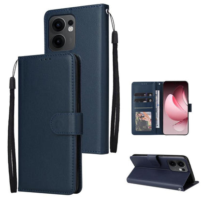 3-Card Slots Multifunctional Leather Phone Case, For OPPO A5 Pro 4G / 5G Global, For OPPO Reno13 Pro 5G Global, For OPPO Reno13 5G Global, For OPPO Reno13 F 4G / 5G