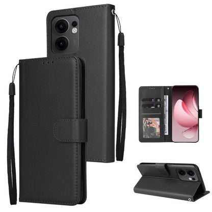 3-Card Slots Multifunctional Leather Phone Case, For OPPO A5 Pro 4G / 5G Global, For OPPO Reno13 Pro 5G Global, For OPPO Reno13 5G Global, For OPPO Reno13 F 4G / 5G