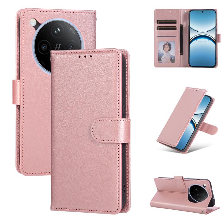 3-Card Slots Multifunctional Leather Phone Case, For OPPO Reno11 5G Global, For OPPO Reno11 Pro 5G Global, For OPPO Find X8 Pro, For OPPO Reno9 /9 Pro 5G