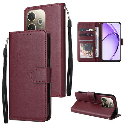 3-Card Slots Multifunctional Leather Phone Case, For OPPO A5 Pro 4G / 5G Global, For OPPO Reno13 Pro 5G Global, For OPPO Reno13 5G Global, For OPPO Reno13 F 4G / 5G