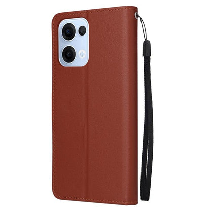 3-Card Slots Multifunctional Leather Phone Case, For OPPO Reno13 5G Global, For OPPO Reno13 F 4G / 5G, For OPPO Find X8, For OPPO A3 4G / 5G Global
