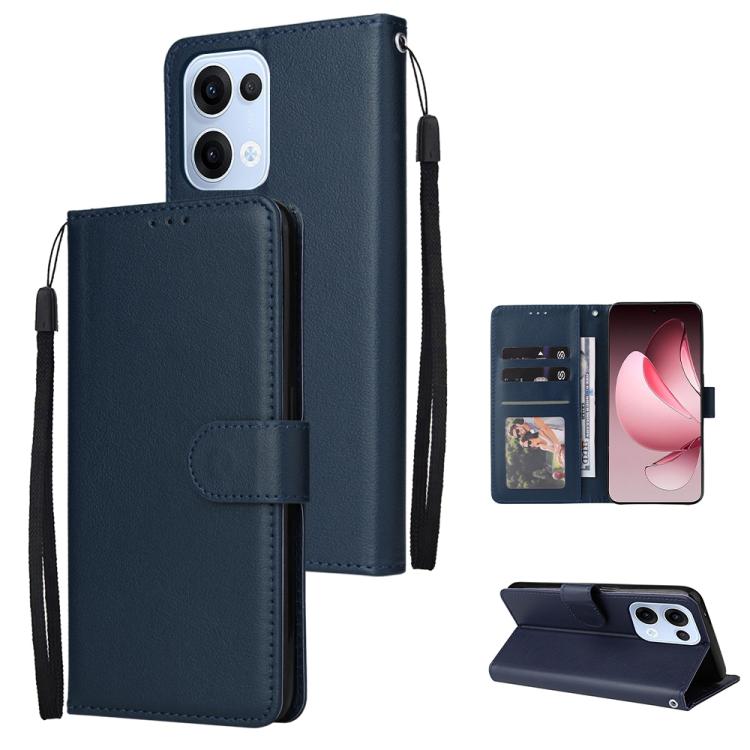 3-Card Slots Multifunctional Leather Phone Case, For OPPO A5 Pro 4G / 5G Global, For OPPO Reno13 Pro 5G Global, For OPPO Reno13 5G Global, For OPPO Reno13 F 4G / 5G