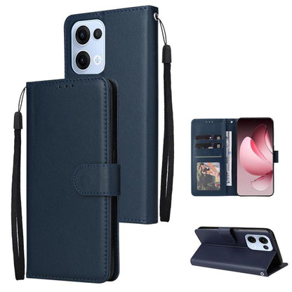 3-Card Slots Multifunctional Leather Phone Case, For OPPO A5 Pro 4G / 5G Global, For OPPO Reno13 Pro 5G Global, For OPPO Reno13 5G Global, For OPPO Reno13 F 4G / 5G