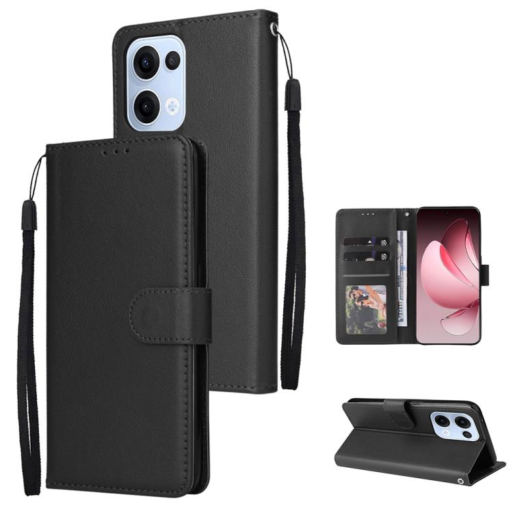 3-Card Slots Multifunctional Leather Phone Case, For OPPO A5 Pro 4G / 5G Global, For OPPO Reno13 Pro 5G Global, For OPPO Reno13 5G Global, For OPPO Reno13 F 4G / 5G