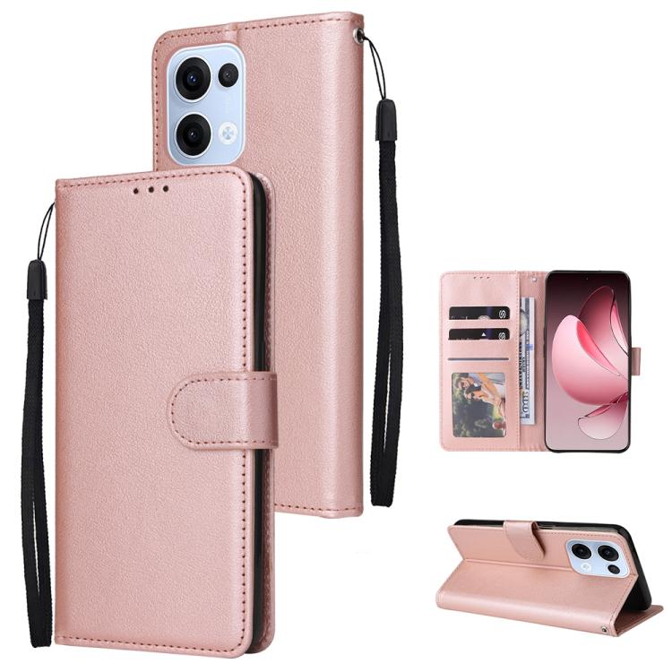 3-Card Slots Multifunctional Leather Phone Case, For OPPO A5 Pro 4G / 5G Global, For OPPO Reno13 Pro 5G Global, For OPPO Reno13 5G Global, For OPPO Reno13 F 4G / 5G