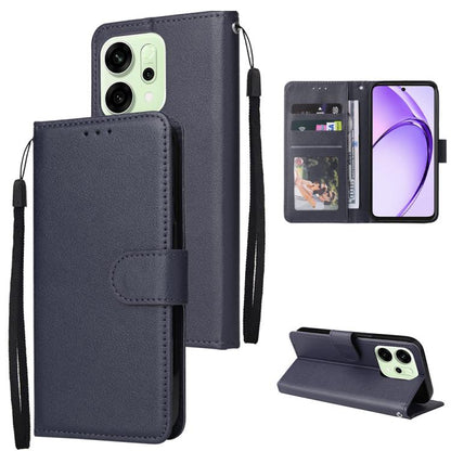 3-Card Slots Multifunctional Leather Phone Case, For OPPO Reno14 F 5G, For OPPO A5 4G / 5G Global, For OPPO Reno14 Pro 5G Global, For OPPO Reno14 5G Global