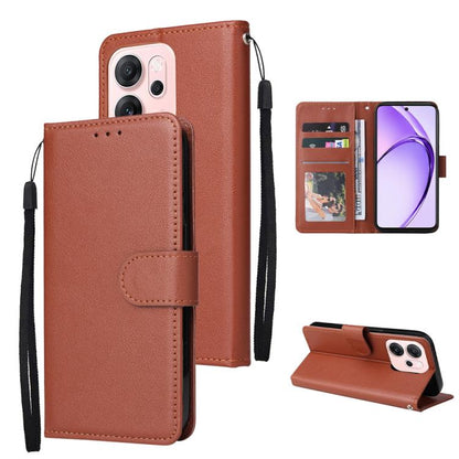 3-Card Slots Multifunctional Leather Phone Case, For OPPO Reno14 F 5G, For OPPO A5 4G / 5G Global, For OPPO Reno14 Pro 5G Global, For OPPO Reno14 5G Global