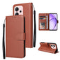 3-Card Slots Multifunctional Leather Phone Case, For OPPO Reno14 F 5G, For OPPO A5 4G / 5G Global, For OPPO Reno14 Pro 5G Global, For OPPO Reno14 5G Global