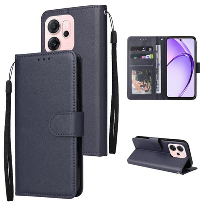 3-Card Slots Multifunctional Leather Phone Case, For OPPO Reno14 F 5G, For OPPO A5 4G / 5G Global, For OPPO Reno14 Pro 5G Global, For OPPO Reno14 5G Global