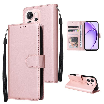 3-Card Slots Multifunctional Leather Phone Case, For OPPO Reno14 F 5G, For OPPO A5 4G / 5G Global, For OPPO Reno14 Pro 5G Global, For OPPO Reno14 5G Global