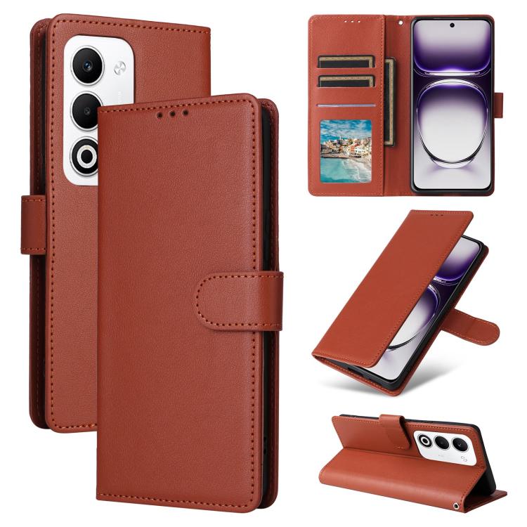 3-Card Slots Multifunctional Leather Phone Case, For OPPO Reno14 F 5G, For OPPO A5 4G / 5G Global, For OPPO Reno14 Pro 5G Global, For OPPO Reno14 5G Global
