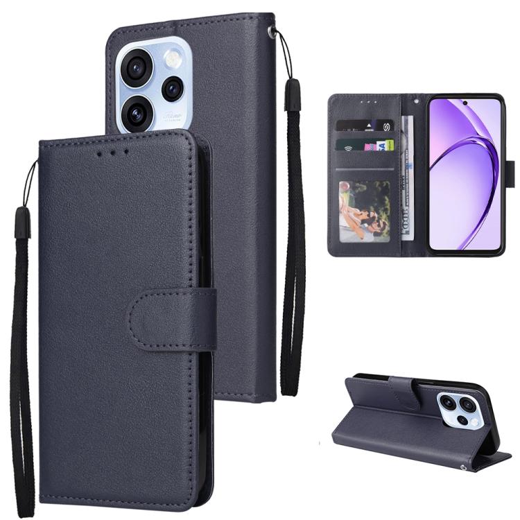 3-Card Slots Multifunctional Leather Phone Case, For OPPO Reno15 5G Global, For OPPO A6 Pro 4G / 5G Global / F31, For OPPO Reno14 F 5G, For OPPO A5 4G / 5G Global
