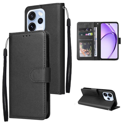 3-Card Slots Multifunctional Leather Phone Case, For OPPO Reno15 5G Global, For OPPO A6 Pro 4G / 5G Global / F31, For OPPO Reno14 F 5G, For OPPO A5 4G / 5G Global