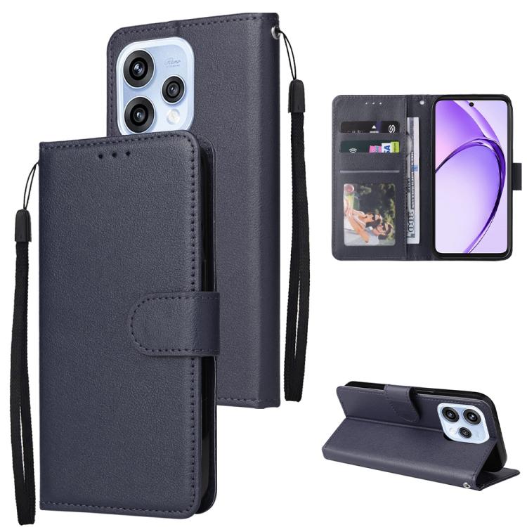 3-Card Slots Multifunctional Leather Phone Case, For OPPO A6x / A6 4G / 5G Global, For OPPO Reno15 F 5G Global, For OPPO Reno15 Pro Max 5G Global, For OPPO Reno15 Pro 5G Global