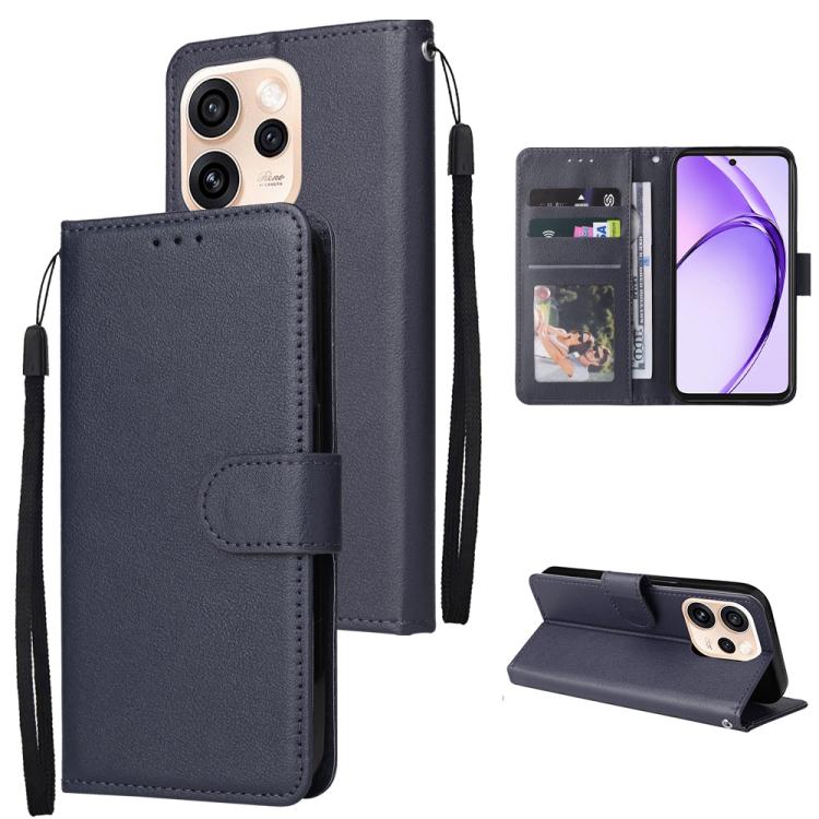 3-Card Slots Multifunctional Leather Phone Case, For OPPO A6x / A6 4G / 5G Global, For OPPO Reno15 F 5G Global, For OPPO Reno15 Pro Max 5G Global, For OPPO Reno15 Pro 5G Global