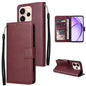 3-Card Slots Multifunctional Leather Phone Case, For OPPO A6x / A6 4G / 5G Global, For OPPO Reno15 F 5G Global, For OPPO Reno15 Pro Max 5G Global, For OPPO Reno15 Pro 5G Global