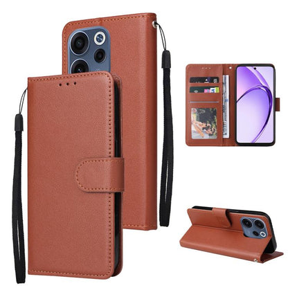 3-Card Slots Multifunctional Leather Phone Case, For OPPO A6x / A6 4G / 5G Global, For OPPO Reno15 F 5G Global, For OPPO Reno15 Pro Max 5G Global, For OPPO Reno15 Pro 5G Global