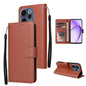 3-Card Slots Multifunctional Leather Phone Case, For OPPO A6x / A6 4G / 5G Global, For OPPO Reno15 F 5G Global, For OPPO Reno15 Pro Max 5G Global, For OPPO Reno15 Pro 5G Global