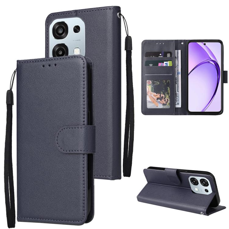 3-Card Slots Multifunctional Leather Phone Case, For OPPO Reno15 5G Global, For OPPO A6 Pro 4G / 5G Global / F31, For OPPO Reno14 F 5G, For OPPO A5 4G / 5G Global