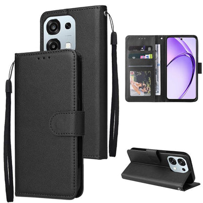 3-Card Slots Multifunctional Leather Phone Case, For OPPO Reno15 5G Global, For OPPO A6 Pro 4G / 5G Global / F31, For OPPO Reno14 F 5G, For OPPO A5 4G / 5G Global