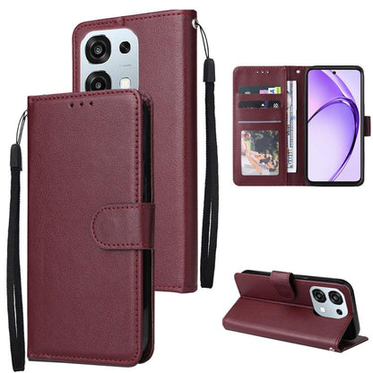 3-Card Slots Multifunctional Leather Phone Case, For OPPO Reno15 5G Global, For OPPO A6 Pro 4G / 5G Global / F31, For OPPO Reno14 F 5G, For OPPO A5 4G / 5G Global