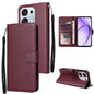 3-Card Slots Multifunctional Leather Phone Case, For OPPO Reno15 5G Global, For OPPO A6 Pro 4G / 5G Global / F31, For OPPO Reno14 F 5G, For OPPO A5 4G / 5G Global